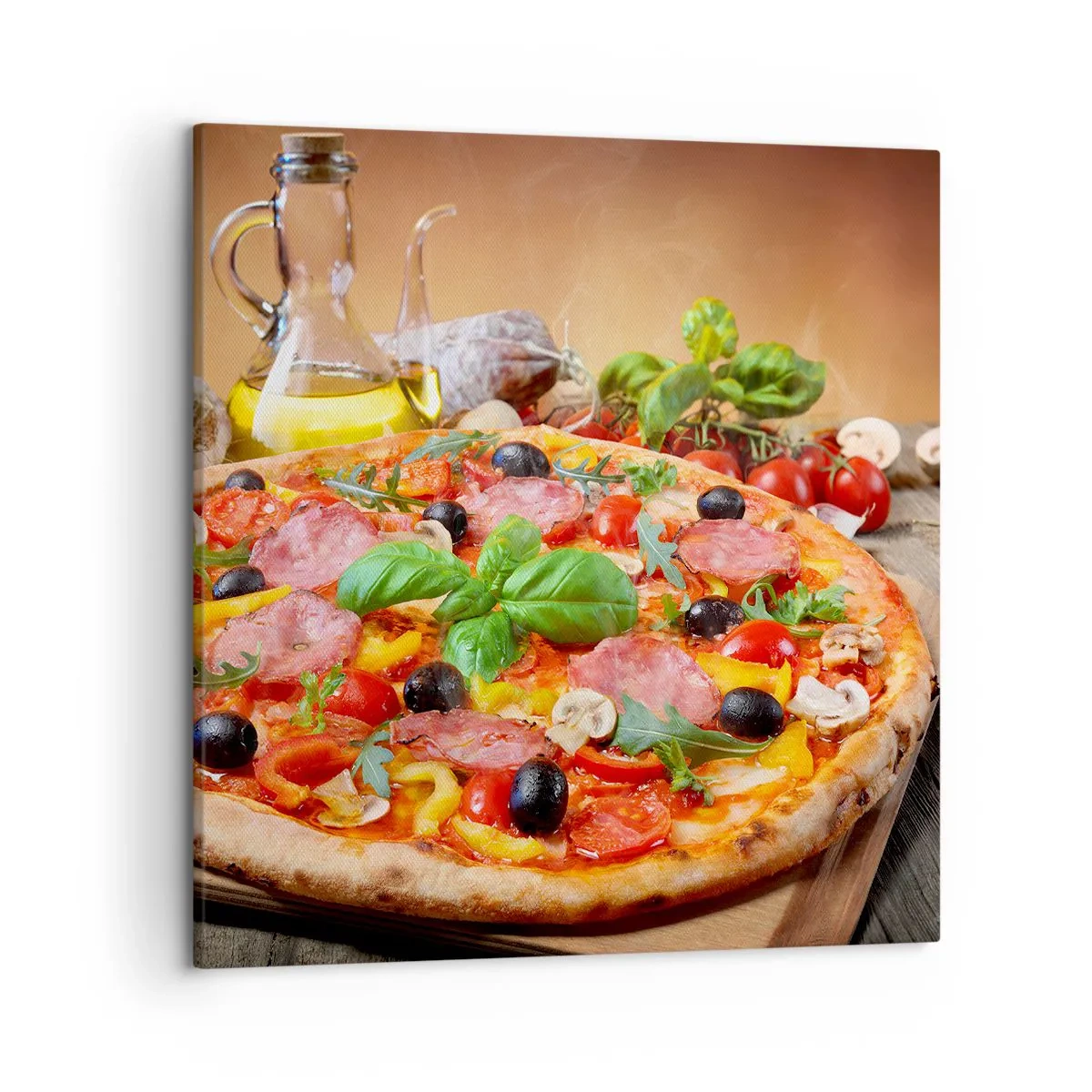 Bild auf Leinwand - Leinwandbild - Mit echtem italienischem Flair - 50x50 cm