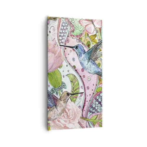 Bild auf Leinwand - Leinwandbild - Verstrickt in Weinreben - 65x120 cm