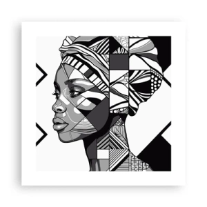 Poster - Ethnisches Porträt - 40x40 cm