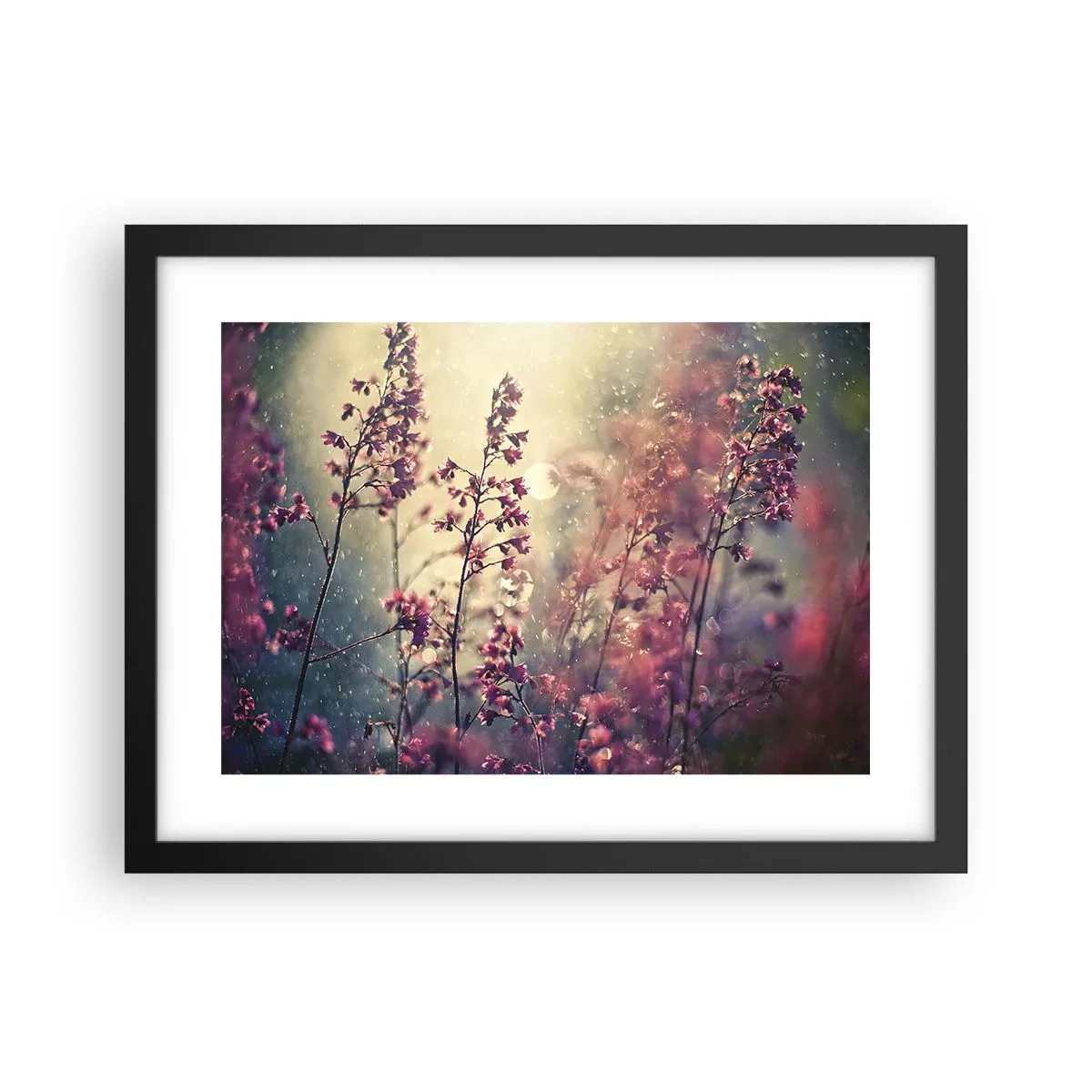 Poster in einem schwarzem Rahmen - Geheimnisvoller Garten - 40x30 cm