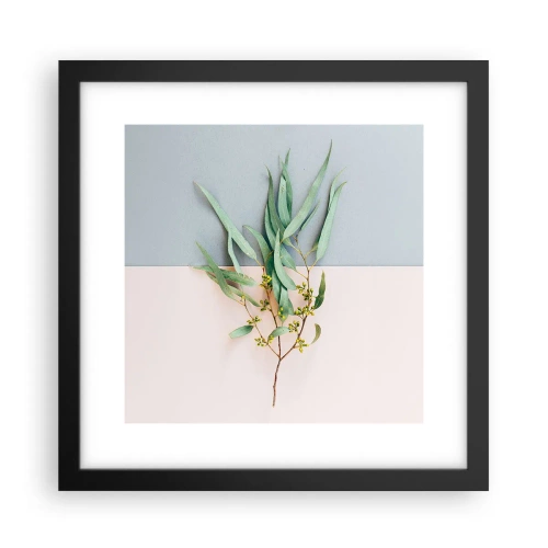 Poster in einem schwarzem Rahmen - Pastellige Subtilität - 30x30 cm