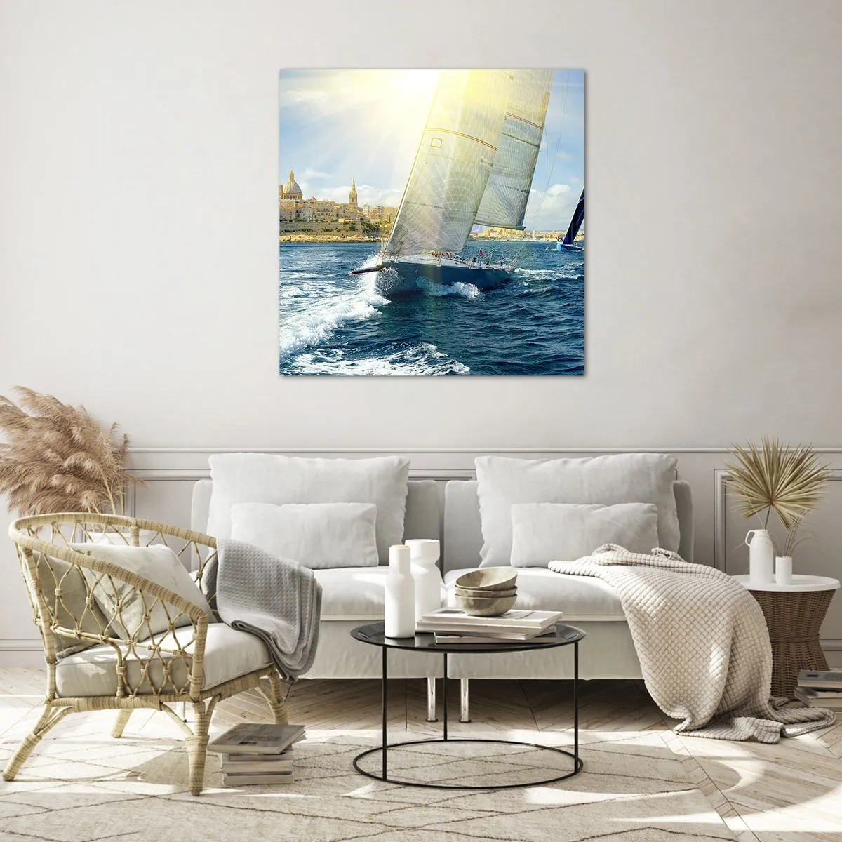 Glasbild - Bild auf glas - Es ist Zeit die Stadt zu verlassen - 40x40 cm