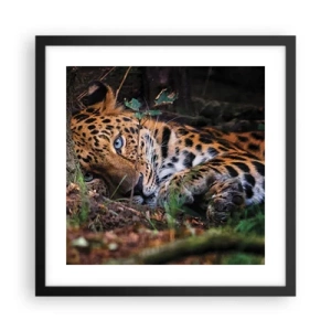 Poster in einem schwarzem Rahmen - Vertrau mir - 40x40 cm