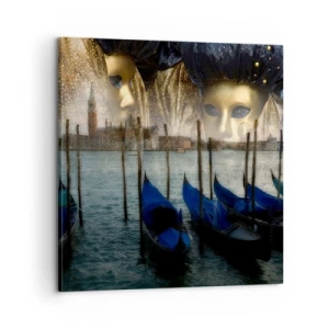 Bild auf Leinwand - Leinwandbild - Es ist Zeit, den Karneval zu starten - 60x60 cm