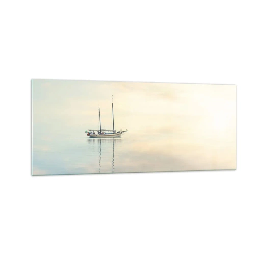 Glasbild - Bild auf glas - Im Meer der Stille - 100x40 cm