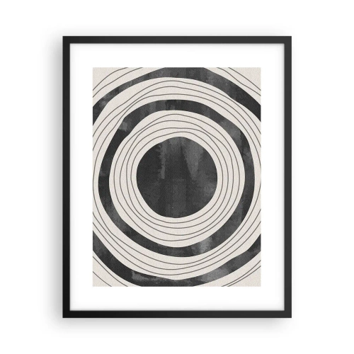 Poster in einem schwarzem Rahmen - Auf den Punkt gebracht - 40x50 cm