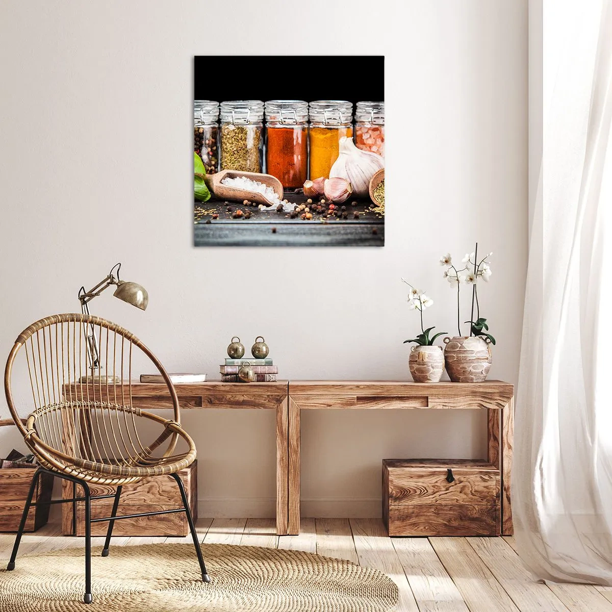 Bild auf Leinwand - Leinwandbild - Für einen Geschmack des Lebens - 30x30 cm