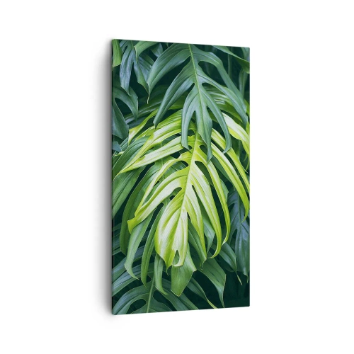 Bild auf Leinwand - Leinwandbild - Tauchen Sie ein in die Frische - 45x80 cm