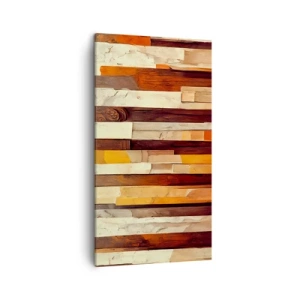 Bild auf Leinwand - Leinwandbild - Hymne der Waldbäume - 45x80 cm