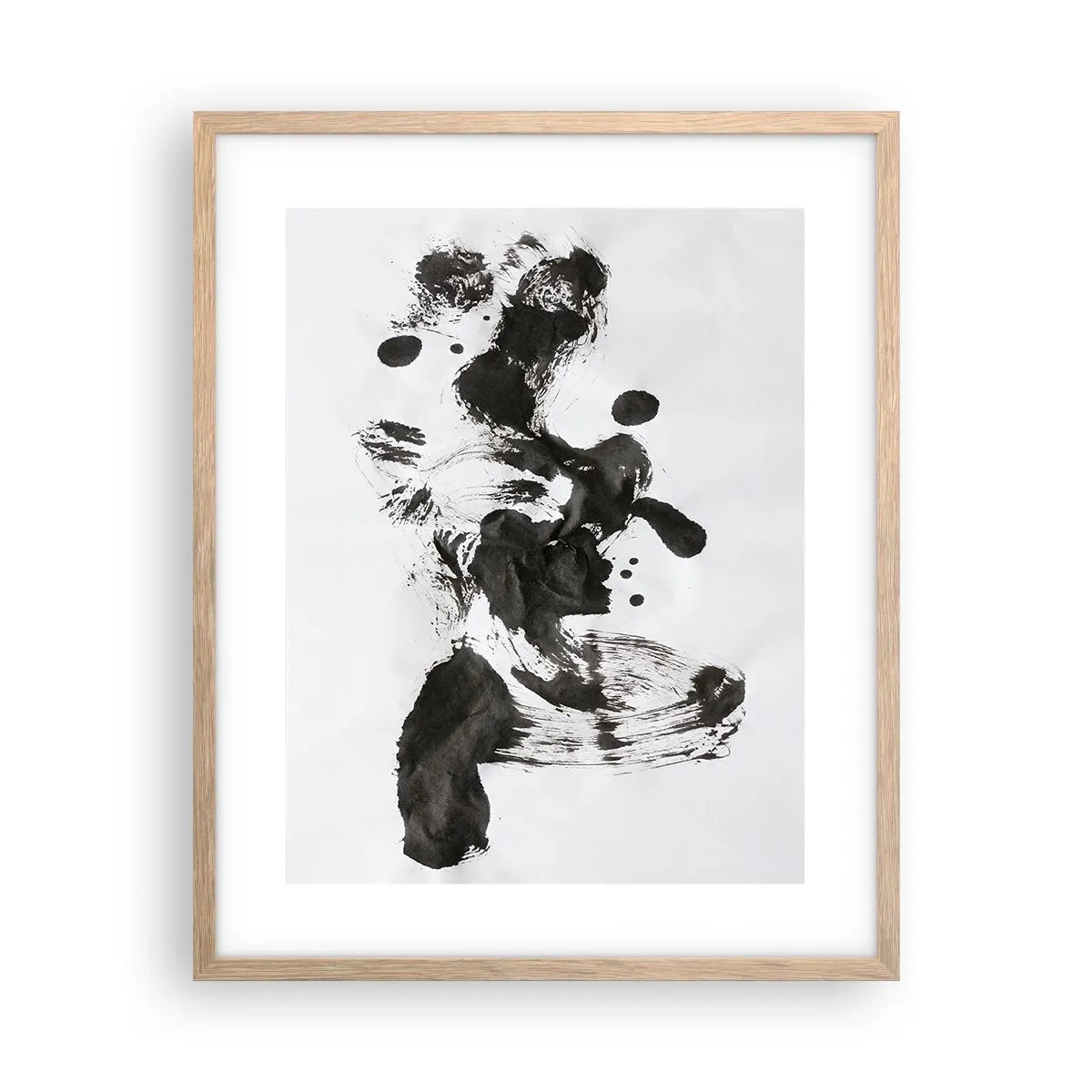 Poster in einem Rahmen aus heller Eiche - Obwohl das Wahnsinn ist, steckt darin eine Methode? - 40x50 cm