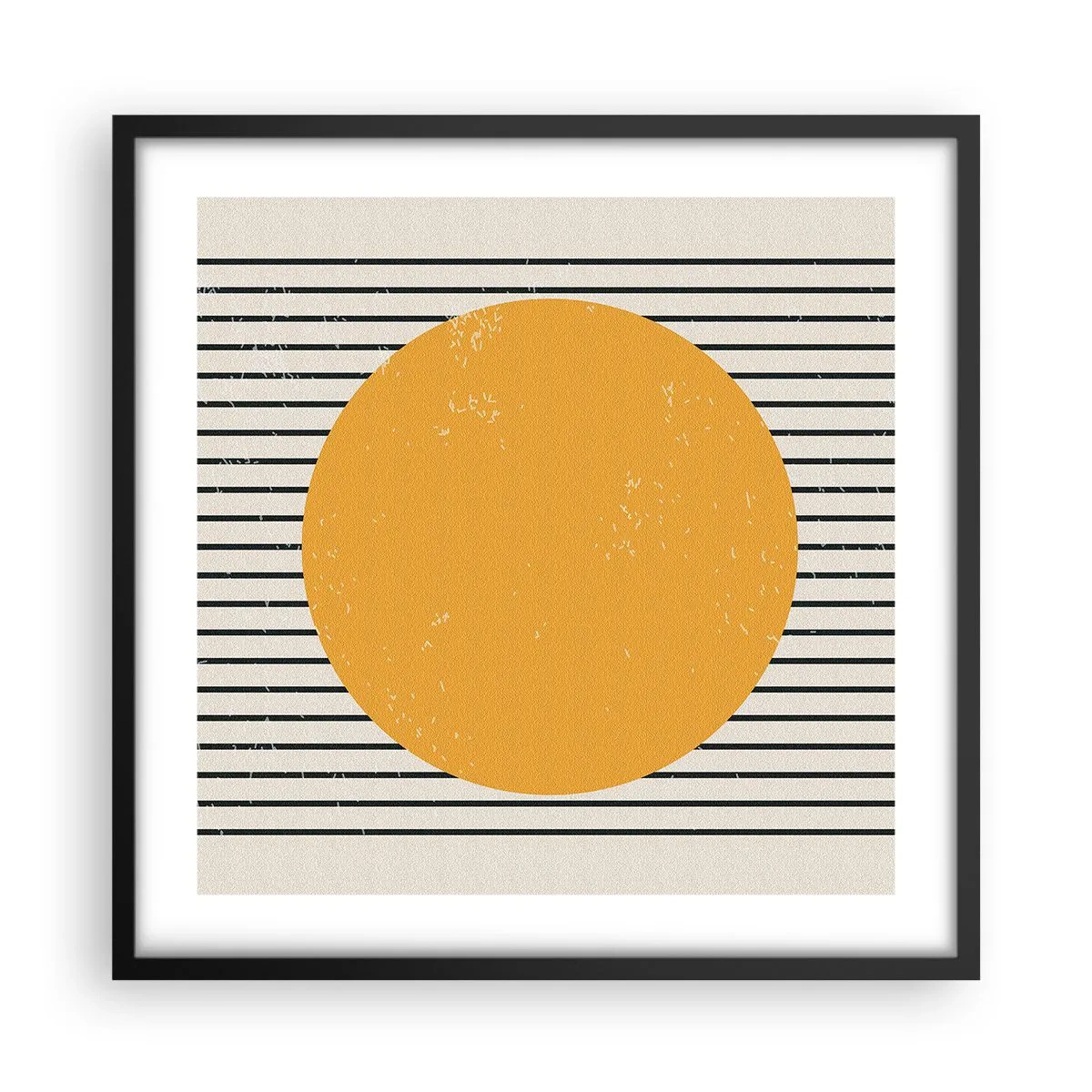 Poster in einem schwarzem Rahmen - Die Kraft der Einfachheit - 50x50 cm
