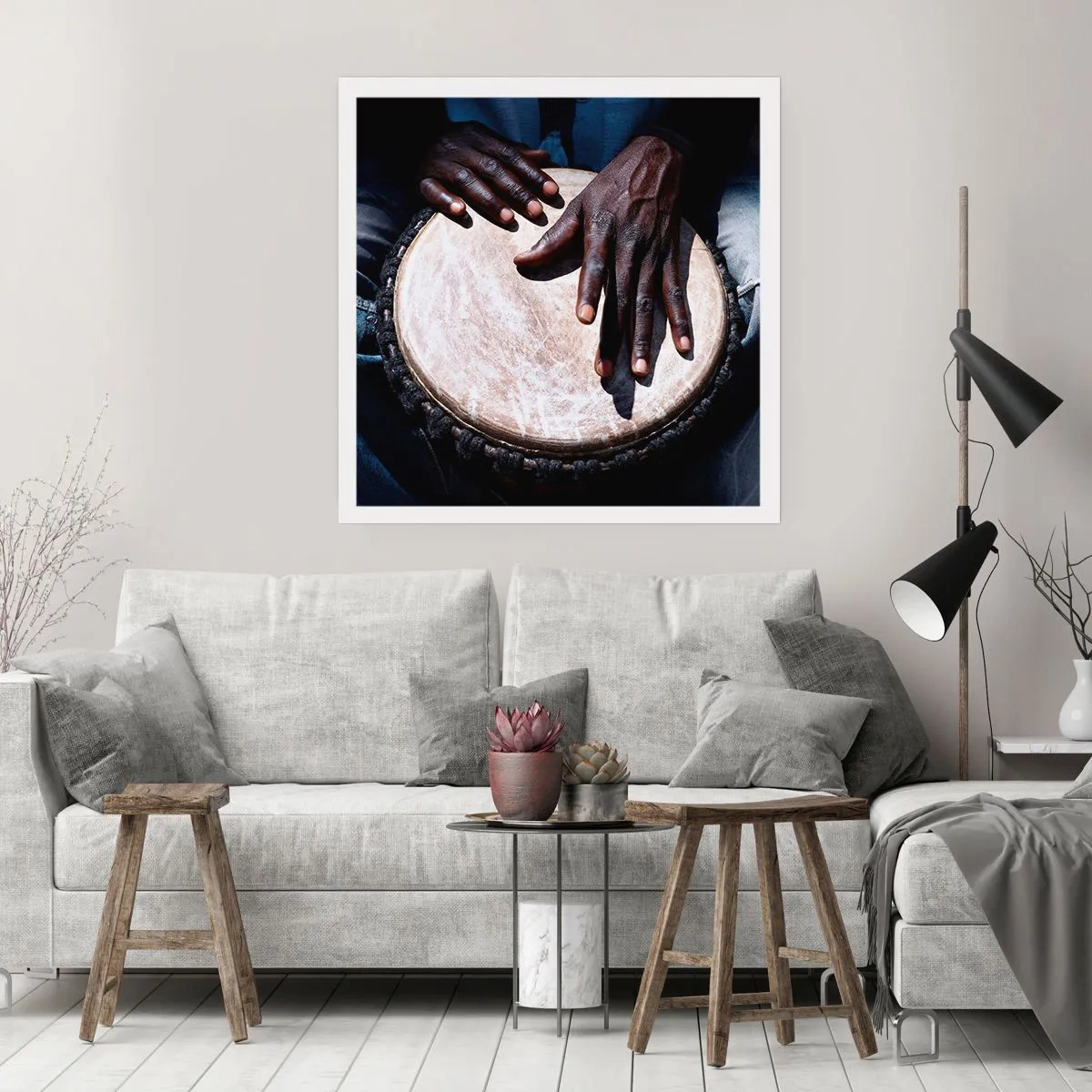 Poster - Lebe in deinem eigenen Rhythmus - 30x30 cm