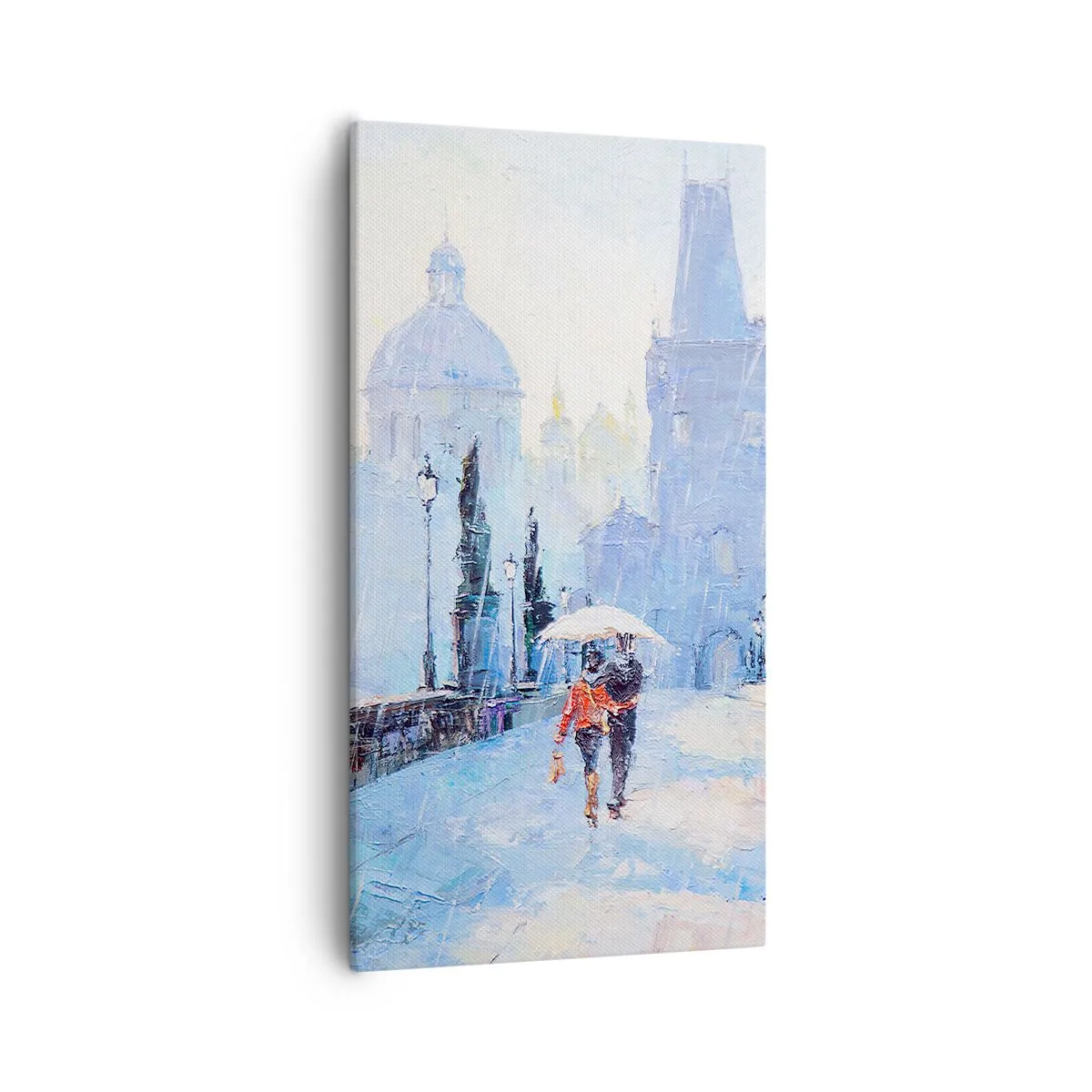 Bild auf Leinwand - Leinwandbild - Der Regen muss uns verzaubert haben - 55x100 cm