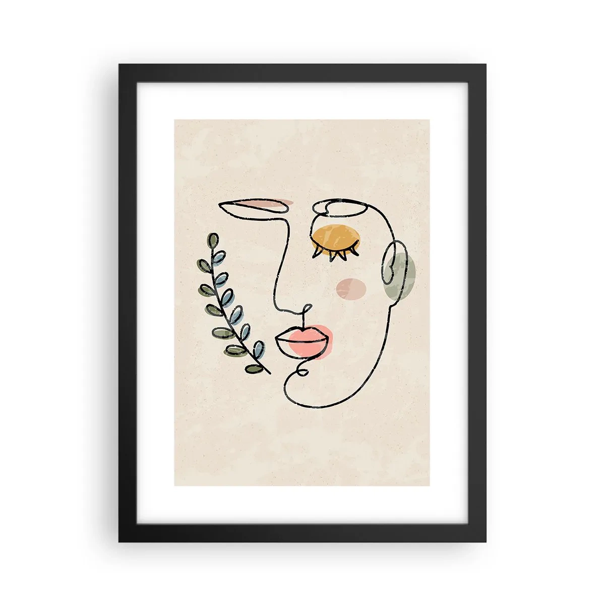 Poster in einem schwarzem Rahmen - Frieden ist gefunden - 30x40 cm