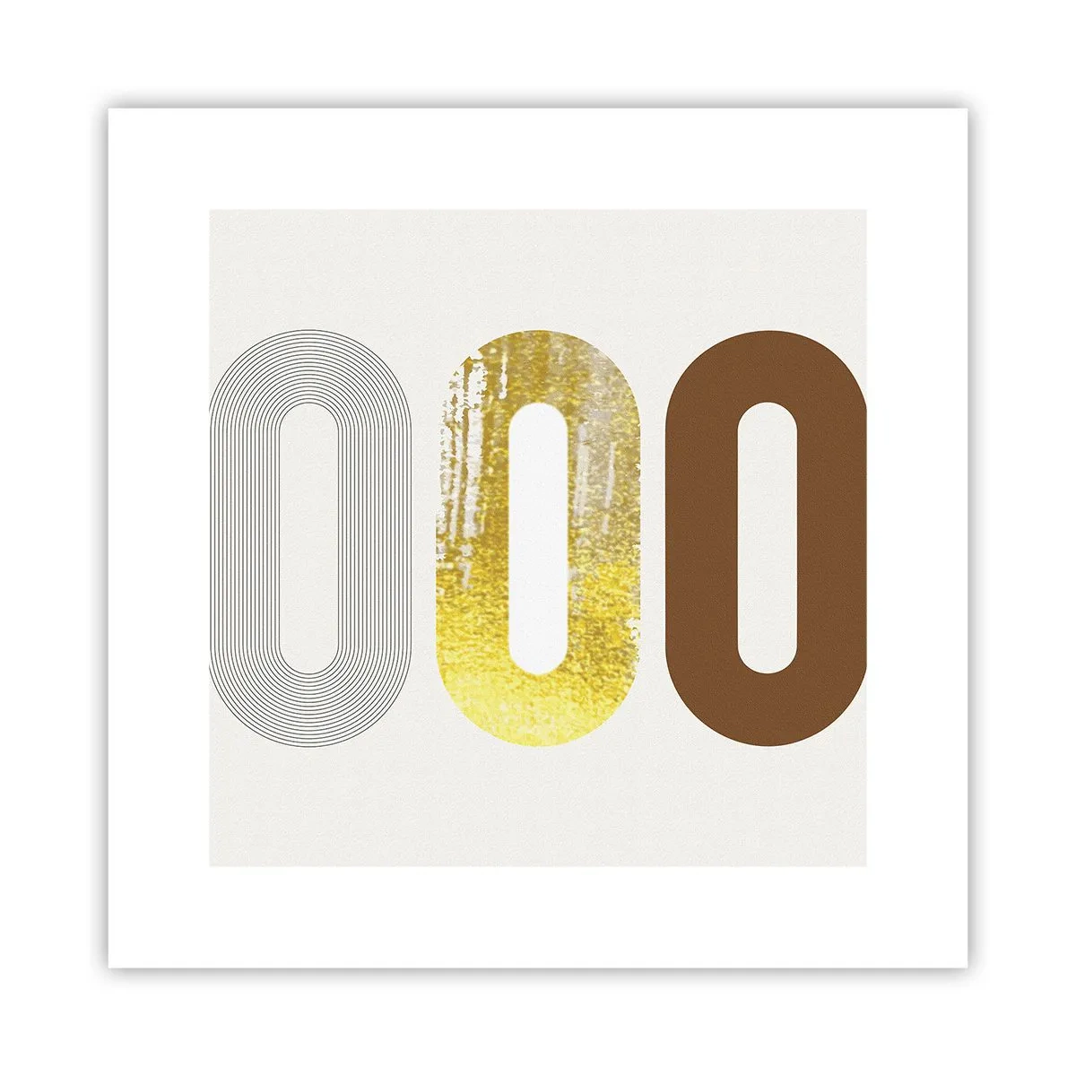 Poster - Oooh! - 30x30 cm