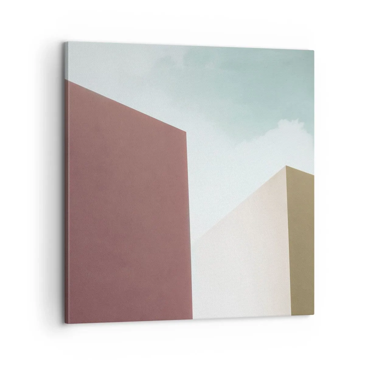 Bild auf Leinwand - Leinwandbild - Geometrie des sonnigen Sommers - 60x60 cm