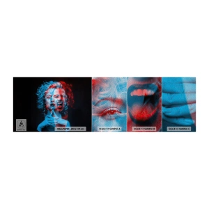 Fototapeten Muster Premium Sand - Alter Ego - Abstraktion, Frau, Das Gesicht einer Frau - 100x30 cm