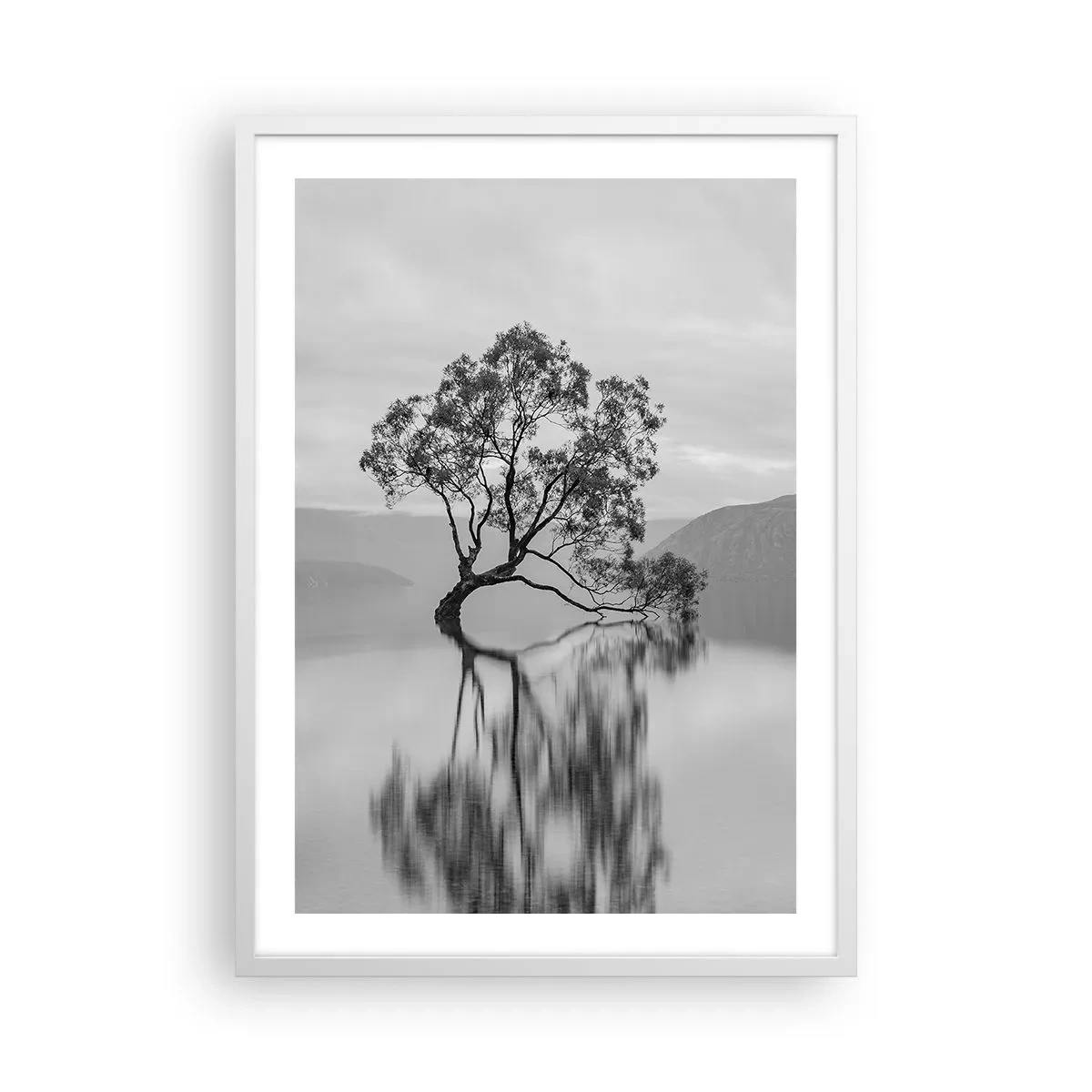 Poster in einem weißen Rahmen - Es gibt so ein Land - 50x70 cm