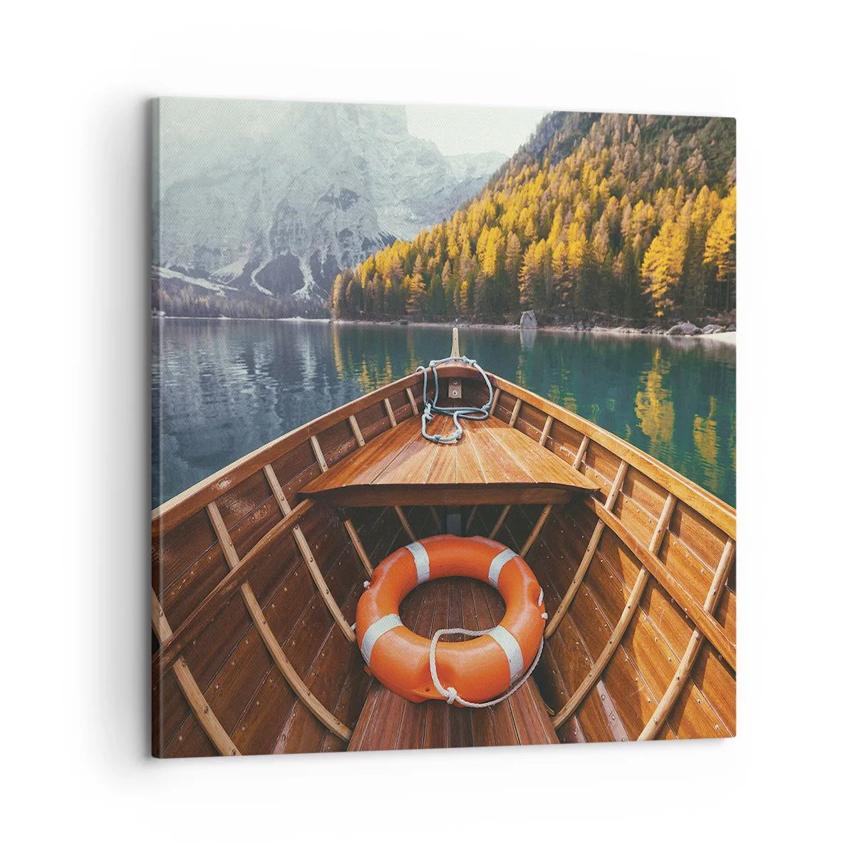 Bild auf Leinwand - Leinwandbild - Bergreise - 60x60 cm