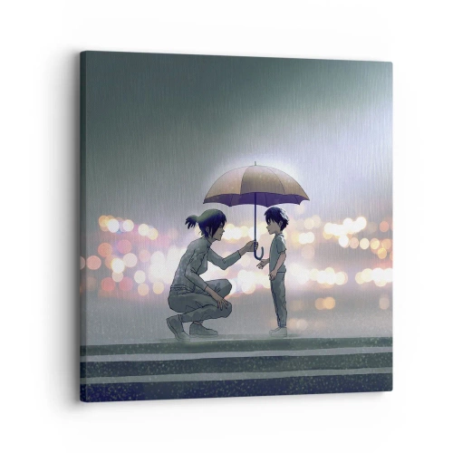 Bild auf Leinwand - Leinwandbild - Und jetzt ist alles in Ordnung - 30x30 cm