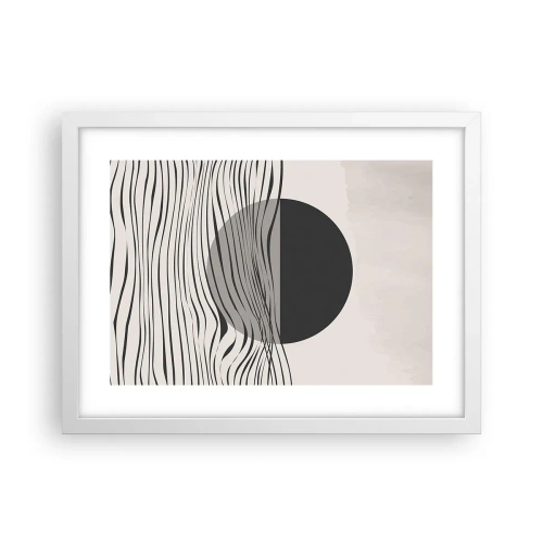Poster in einem weißen Rahmen - Halbe Komposition - 40x30 cm