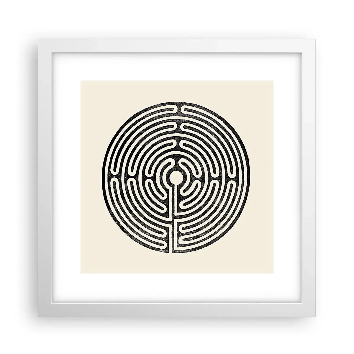 Poster in einem weißen Rahmen - Geheimnisvolle Ordnung - 30x30 cm