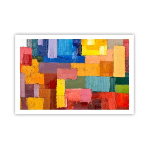 Poster - Jeder ist anders, alle bunt - 91x61 cm