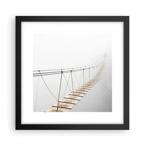 Poster in einem schwarzem Rahmen - Wohin wird es dich führen? - 30x30 cm