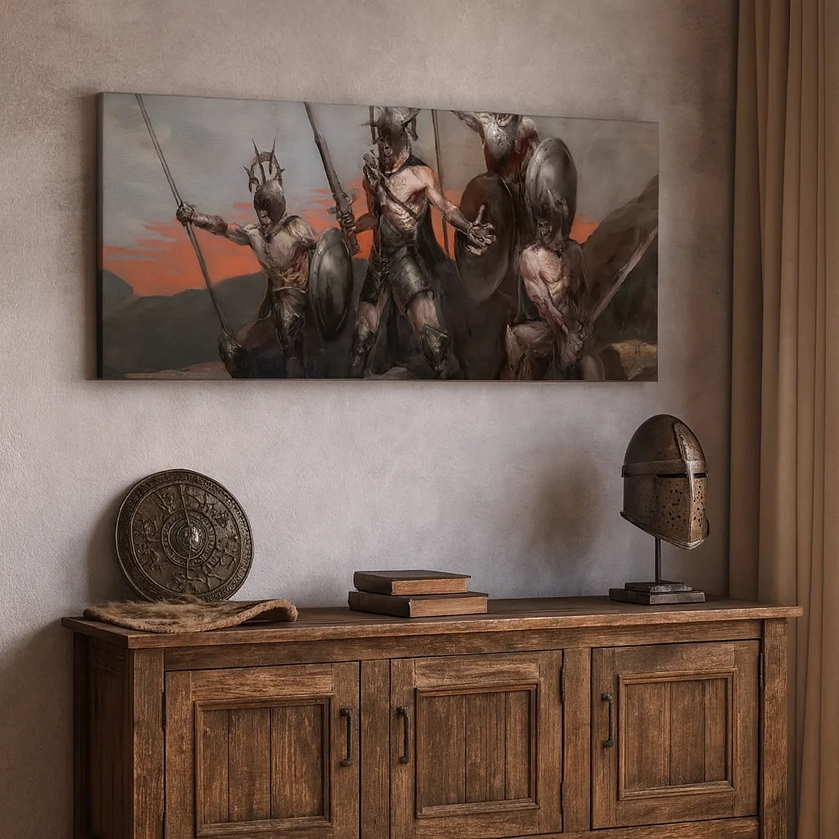 Bild auf Leinwand - Leinwandbild - Mit oder auf einem Schild - 30x30 cm