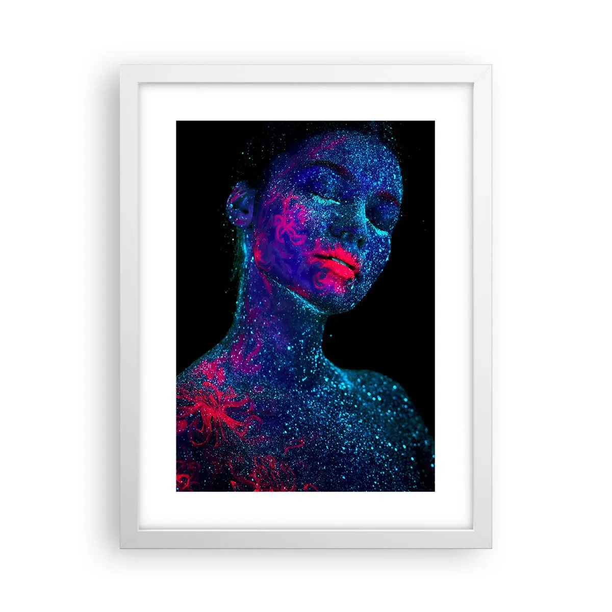 Poster in einem weißen Rahmen - Im Sternenstaub - 30x40 cm
