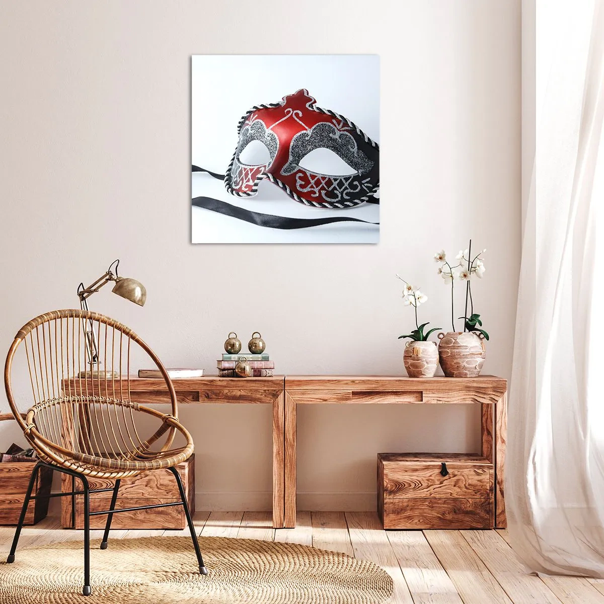 Bild auf Leinwand - Leinwandbild - Einladung zum Abschlussball - 70x70 cm