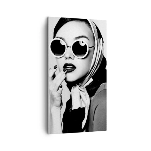 Bild auf Leinwand - Leinwandbild - Grüße aus den 1960er Jahren - 45x80 cm