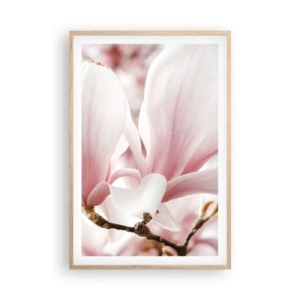 Poster in einem Rahmen aus heller Eiche - Eine Fülle von Zärtlichkeit - 61x91 cm