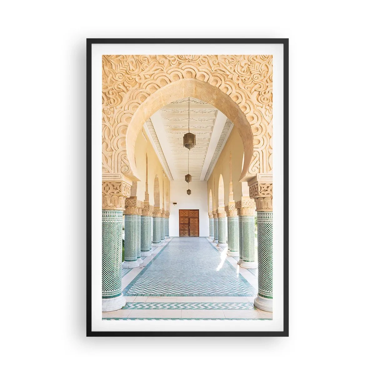 Poster in einem schwarzem Rahmen - Aus den Geschichten von Scheherazade - 61x91 cm