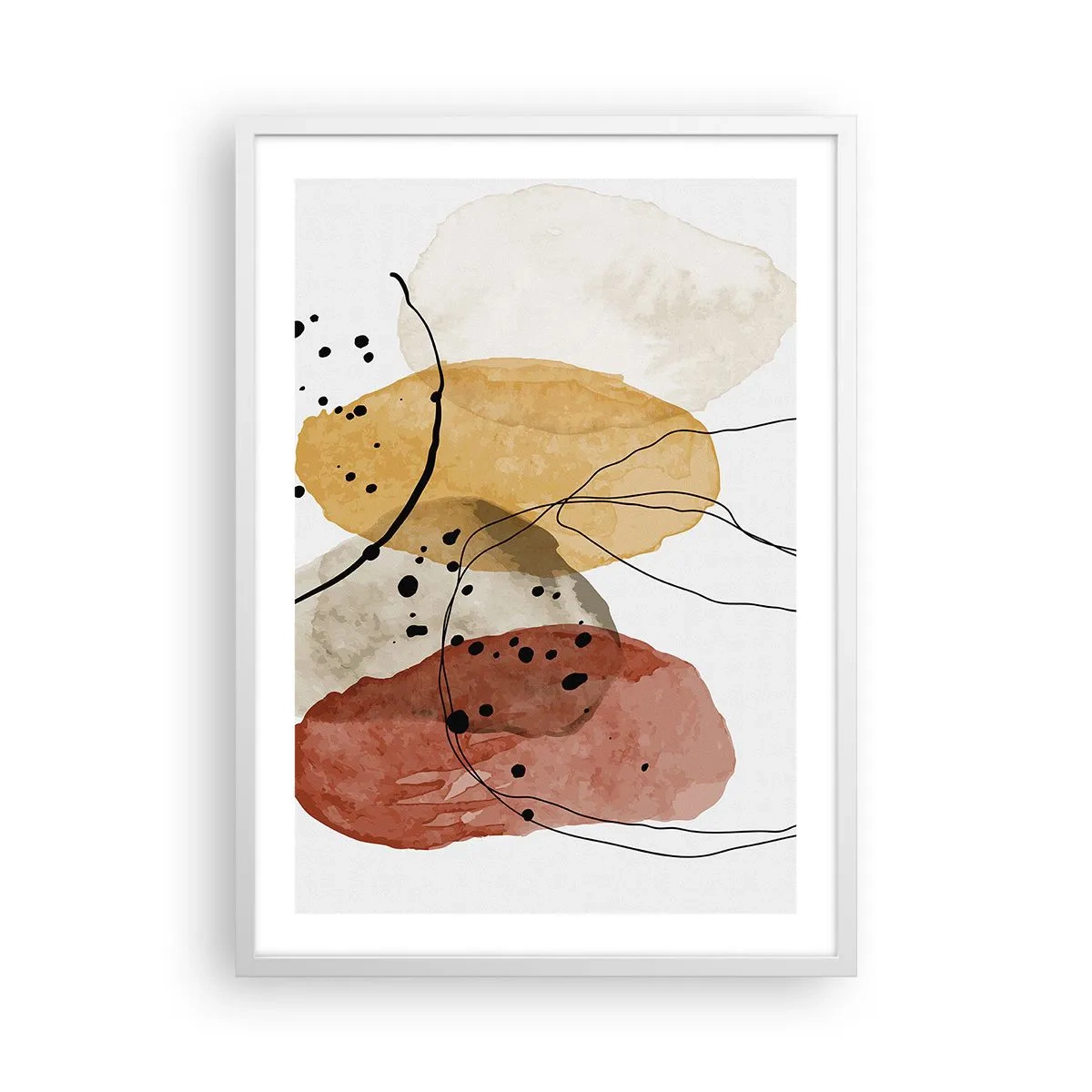 Poster in einem weißen Rahmen - Wie leichte, transparente Luft - 50x70 cm