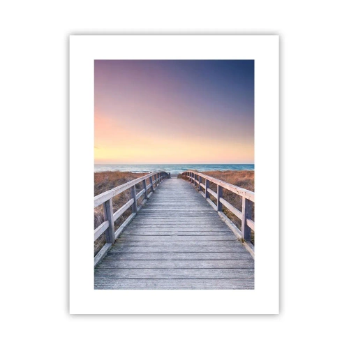 Poster - Baltische Abend-Aurora - 30x40 cm