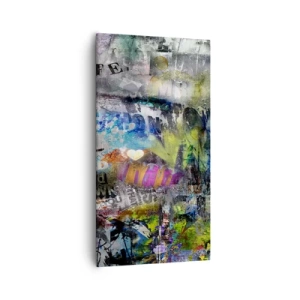 Bild auf Leinwand - Leinwandbild - Collage aus Erinnerungen - 55x100 cm