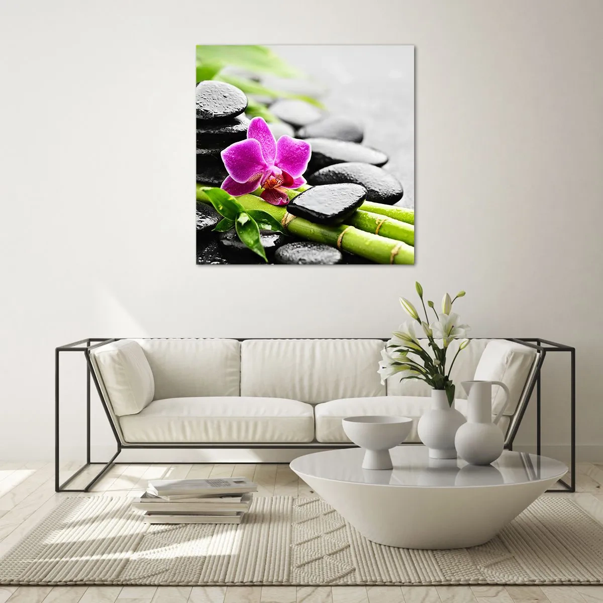 Glasbild - Bild auf glas - In ruhiger Balance - 70x70 cm