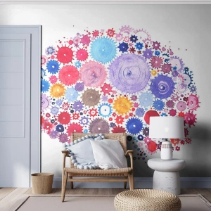 Selbstklebende Fototapete Deluxe Sticker - Die perfekteste Maschine der Natur - Abstraktion, Gehirn, Grafik - 200x140 cm