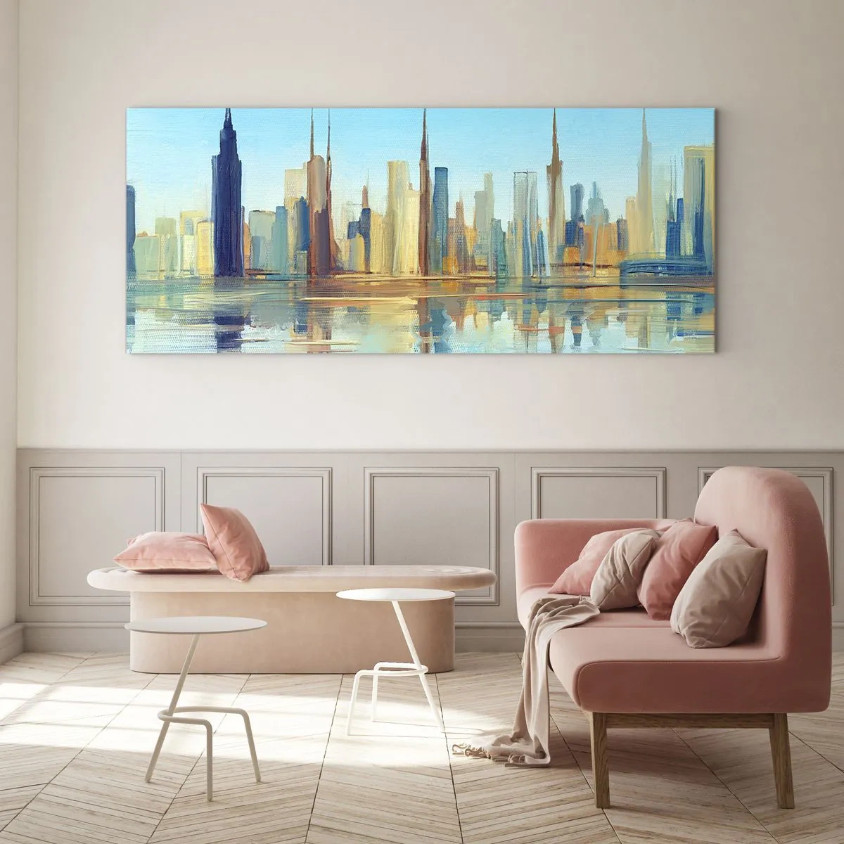 Glasbild - Bild auf glas - Sonnige Metropole - 100x40 cm
