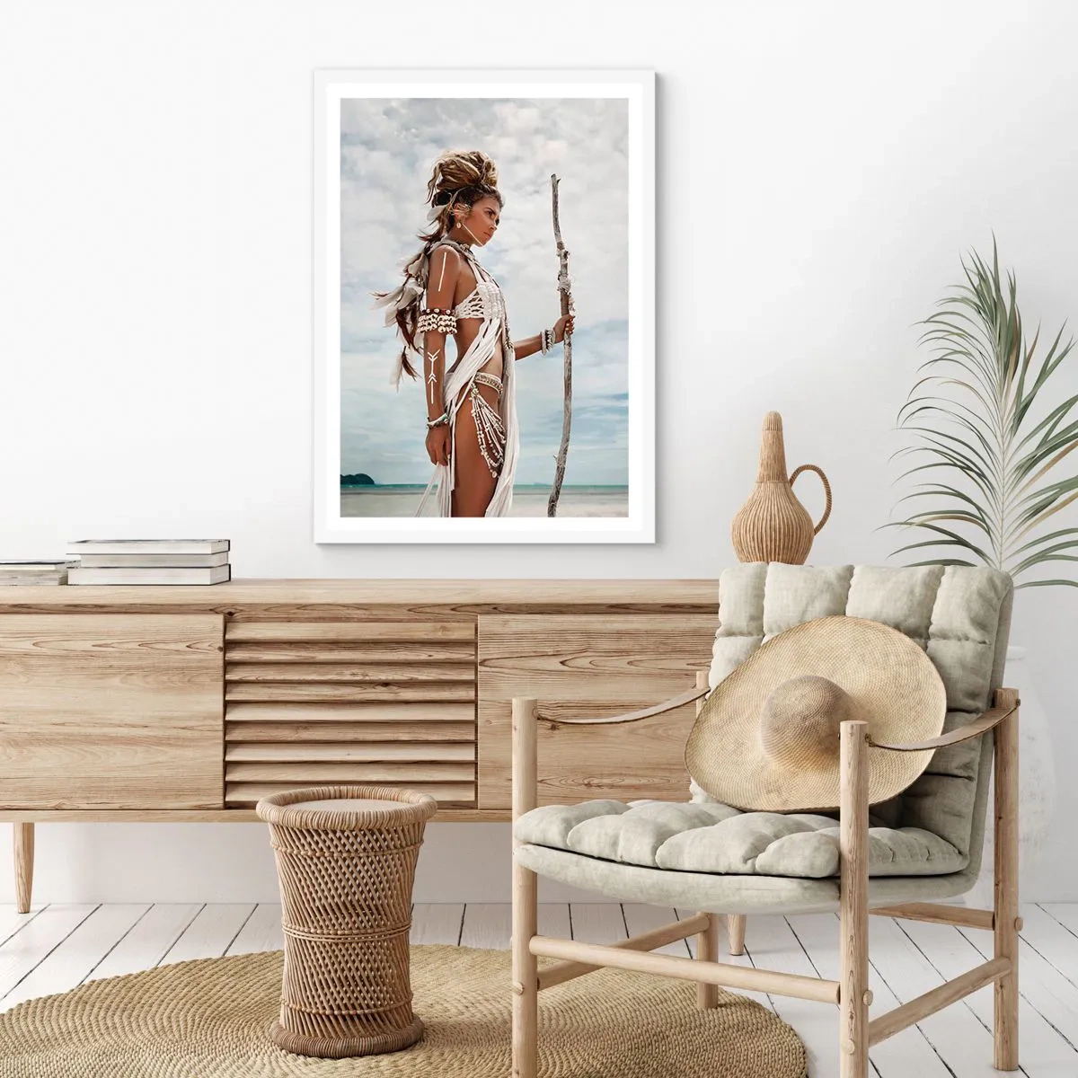 Poster in einem weißen Rahmen - Königin der Tropen - 40x50 cm