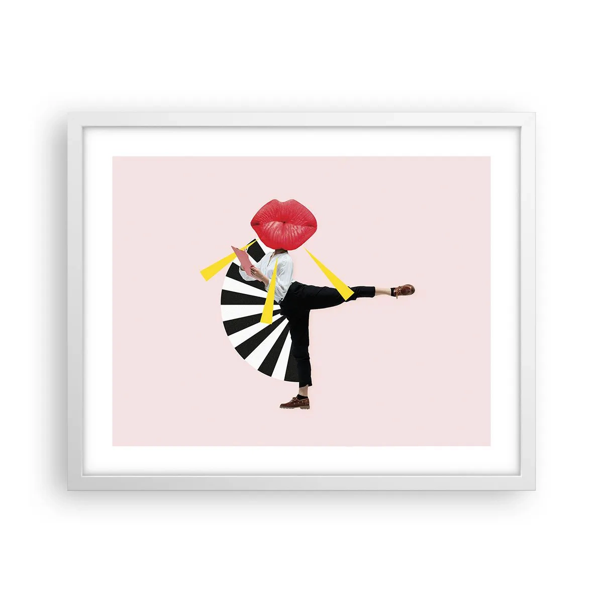 Poster in einem weißen Rahmen - Surreale Pop-Art - 50x40 cm