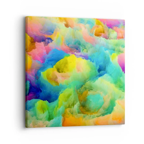 Bild auf Leinwand - Leinwandbild - Regenbogen unten - 30x30 cm