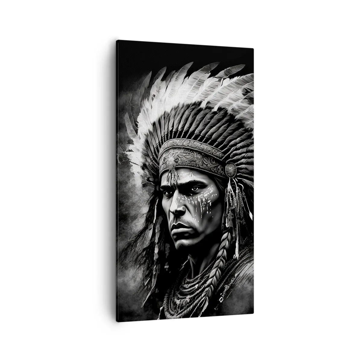 Bild auf Leinwand - Leinwandbild - Anführer und Krieger - 55x100 cm