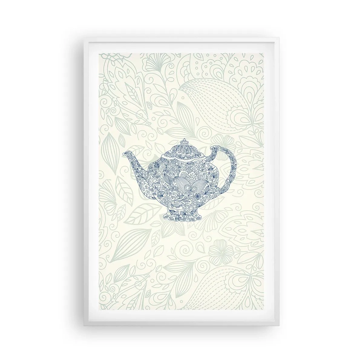 Poster in einem weißen Rahmen - Tee-Charm - 61x91 cm