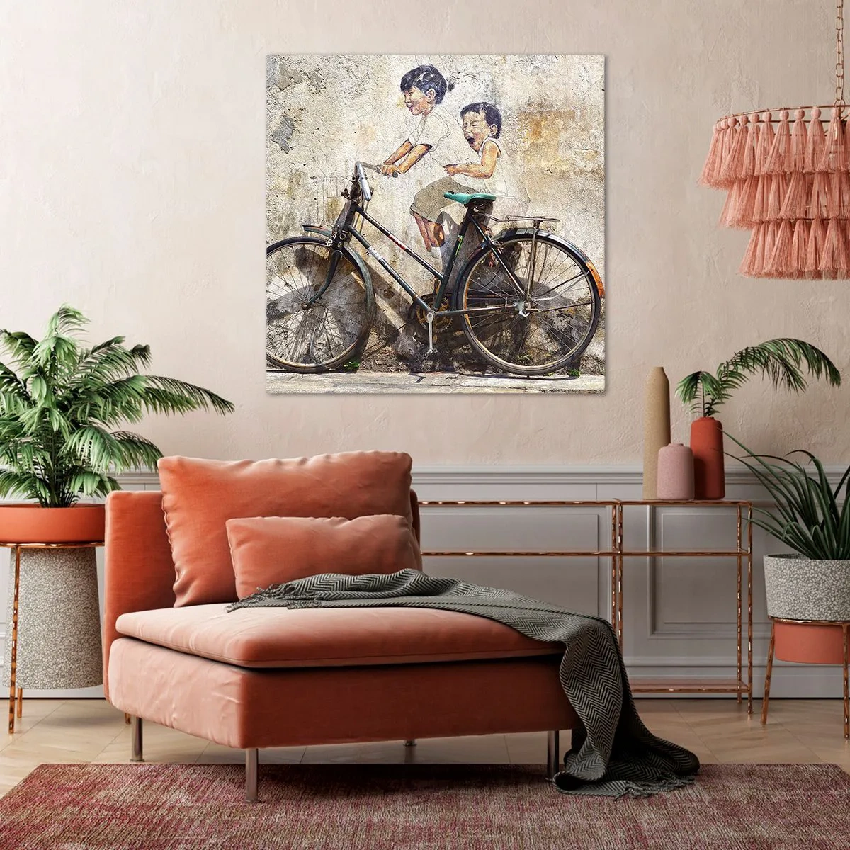Bild auf Leinwand - Leinwandbild - Richtig oder falsch? - 40x40 cm