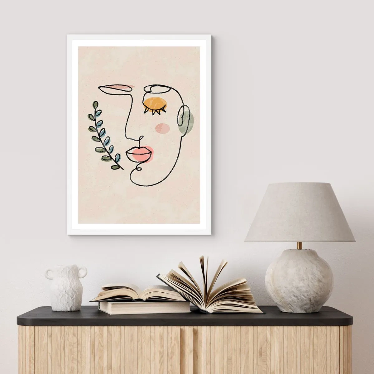 Poster in einem weißen Rahmen - Frieden ist gefunden - 30x40 cm