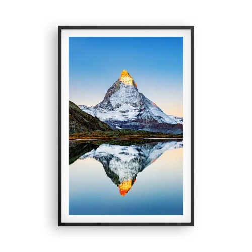 Poster in einem schwarzem Rahmen - Zwei Welten - 61x91 cm