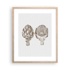 Poster in einem Rahmen aus heller Eiche - Anatomie-Lektion - 40x50 cm