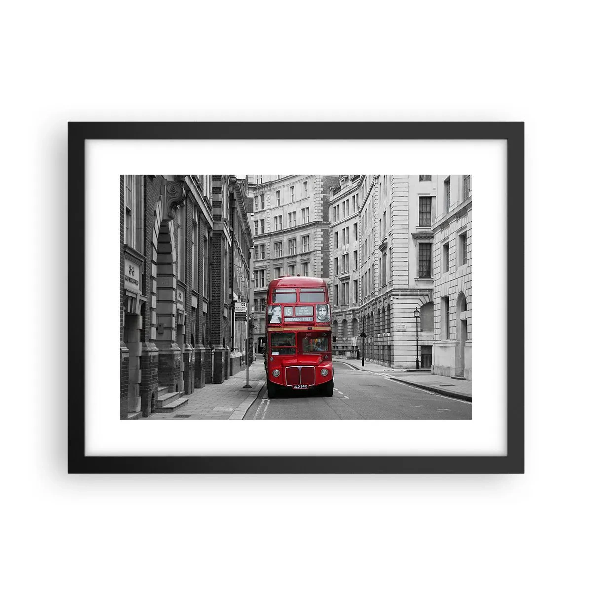 Poster in einem schwarzem Rahmen - Der Alltag muss nicht grau sein - 40x30 cm